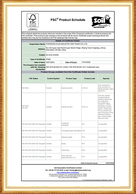 Certificate Of Honor